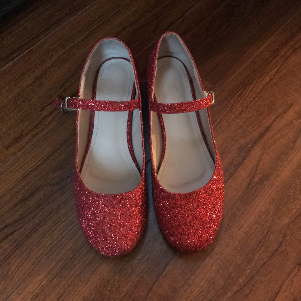 Ruby Red Glitter Shoes